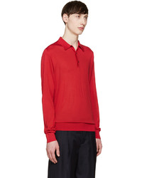 Ditions Mr Red Knit Silk Polo