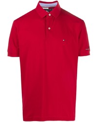 Tommy Hilfiger Flag Embroidered Polo Shirt
