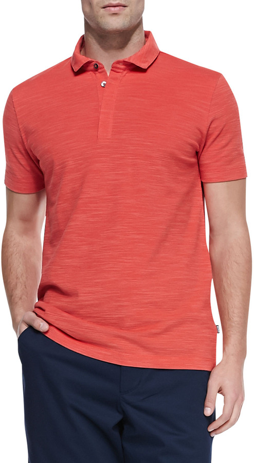 hugo boss red polo shirt