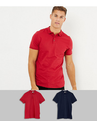 ASOS DESIGN Jersey Polo 2 Pack Save