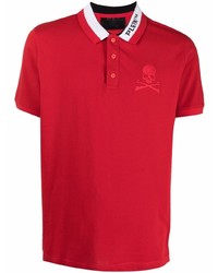 Philipp Plein Logo Embroidered Polo Shirt