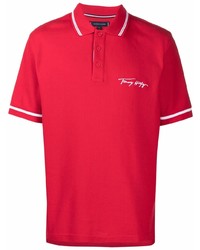 Tommy Hilfiger Logo Print Short Sleeved Polo Shirt