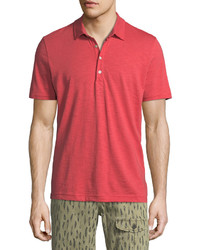 Michael Bastian Michl Bastian Short Sleeve Cotton Slub Polo Shirt