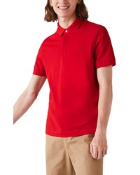 Lacoste Paris Regular Fit Stretch Polo In Red At Nordstrom