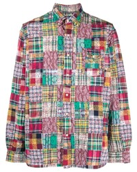 Polo Ralph Lauren Patchwork Button Up Cotton Shirt