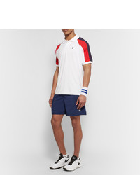 Boast Piqu Panelled Stretch Jersey Polo Shirt