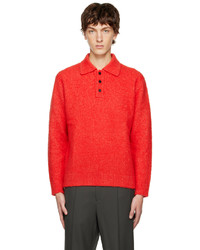 Solid Homme Red Brushed Polo