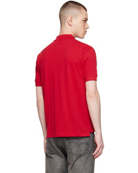 Comme Des Garcons Play Red Cotton Polo