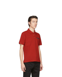 Givenchy Red Tape Logo Polo