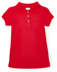 Red Uniform Pocket Polo Girls