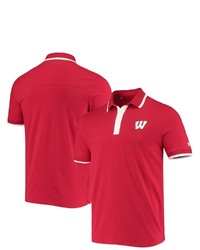 Under Armour Red Wisconsin Badgers Game Day Tri Blend Polo