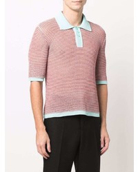 Bottega Veneta Semi Sheer Knitted Polo Shirt