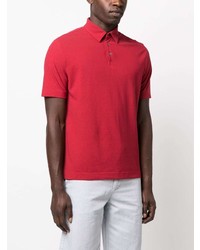 Zanone Short Sleeve Cotton Polo Shirt