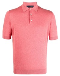 Lardini Short Sleeve Cotton Polo Shirt