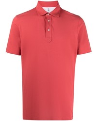 Brunello Cucinelli Short Sleeve Fitted Polo Shirt