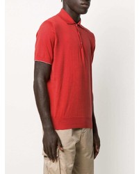 Brunello Cucinelli Short Sleeve Knitted Polo Shirt