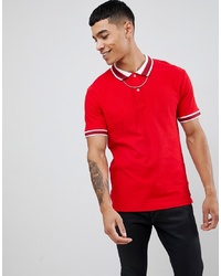 ONLY & SONS Short Sleeve Polo With Tipped Collar