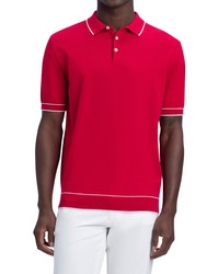 Bugatchi Short Sleeve Sweater In Cherry At Nordstrom