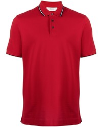 Z Zegna Short Sleeved Cotton Polo Shirt