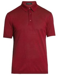 Ermenegildo Zegna Short Sleeved Cotton Polo Shirt