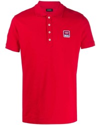 Diesel Short Sleeved Logo Patch Polo Shirt