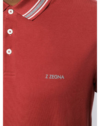 Z Zegna Stripe Detail Polo Shirt