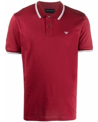 Emporio Armani Stripe Trim Polo Shirt