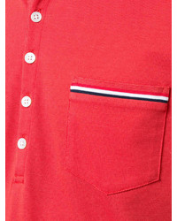 Thom Browne Striped Trim Polo Shirt