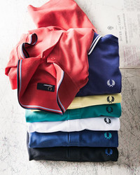 Fred Perry Twin Tipped Polo Shirt Bright Red