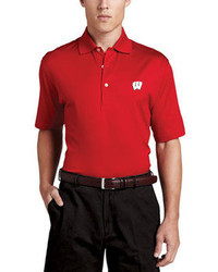 Peter Millar Wisconsin Gameday College Shirt Polo Red
