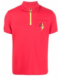Ferrari Zipped Prancing Horse Polo Shirt