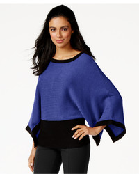 Alfani Colorblocked Poncho Sweater Only At Macys