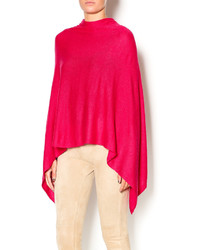 Lhm Designs Red Cashmere Poncho
