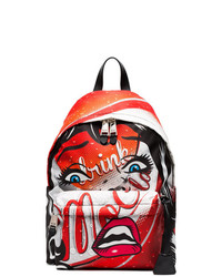 Moschino Multicoloured Face Print Backpack