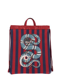 Gucci Snake Drawstring Backpack