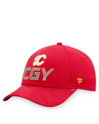 FANATICS Branded Red Calgary Flames Authentic Pro Team Locker Room Adjustable Hat At Nordstrom