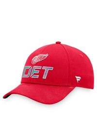 FANATICS Branded Red Detroit Red Wings Authentic Pro Team Locker Room Adjustable Hat At Nordstrom