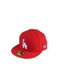 New Era Caps New Era 59fifty La Dodgers Baseball Cap Red