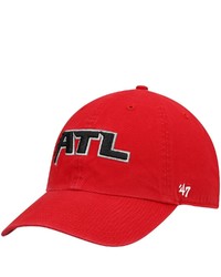'47 Red Atlanta Falcons Clean Up Alternate Adjustable Hat