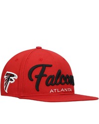 PRO STANDARD Red Atlanta Falcons Script Wordmark Snapback Hat At Nordstrom
