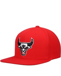 Mitchell & Ness Red Chicago Bulls Hardwood Classics Team Ground Snapback Hat At Nordstrom