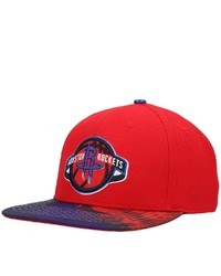 PRO STANDARD Red Houston Rockets Americana Dip Dye Snapback Hat