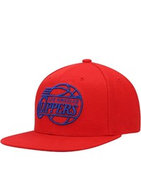 Mitchell & Ness Red La Clippers Hardwood Classics Tonal Snapback Hat At Nordstrom