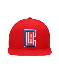 Mitchell & Ness Red La Clippers Team Ground Snapback Hat At Nordstrom