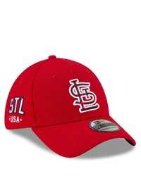 New Era Red St Louis Cardinals 4th Of July 39thirty Flex Hat