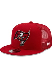 New Era Red Tampa Bay Buccaneers Classic Trucker 9fifty Snapback Hat