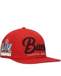 PRO STANDARD Red Tampa Bay Buccaneers Lv Super Bowl Champions Script Wordmark Snapback Hat At Nordstrom