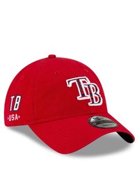 New Era Red Tampa Bay Rays 4th Of July 9twenty Adjustable Hat