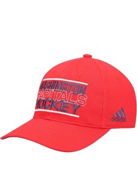 adidas Red Washington Capitals Slouch Flex Hat