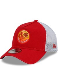 New Era Red Washington Nationals Sunset Trucker 9forty Snapback Hat At Nordstrom
